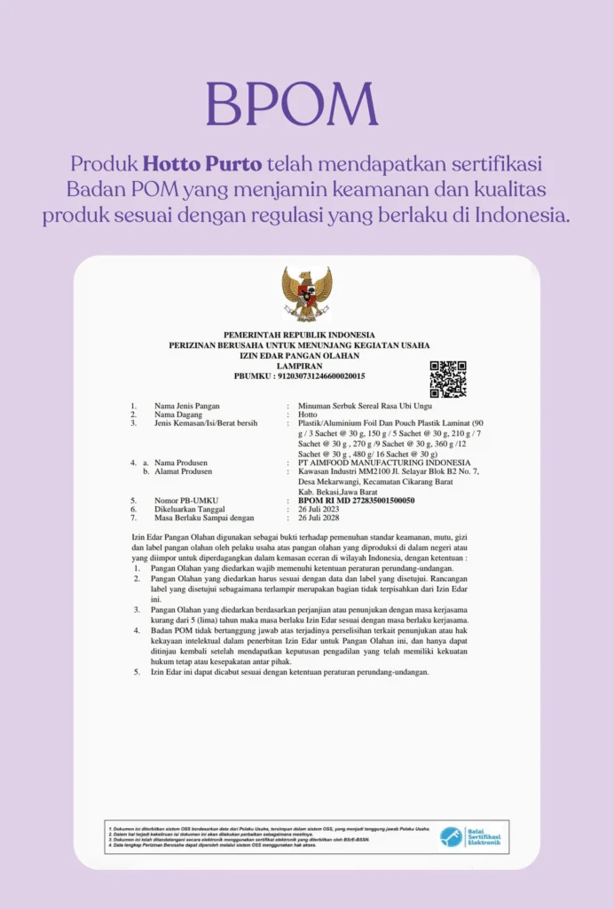 Dokumen BPOM asli